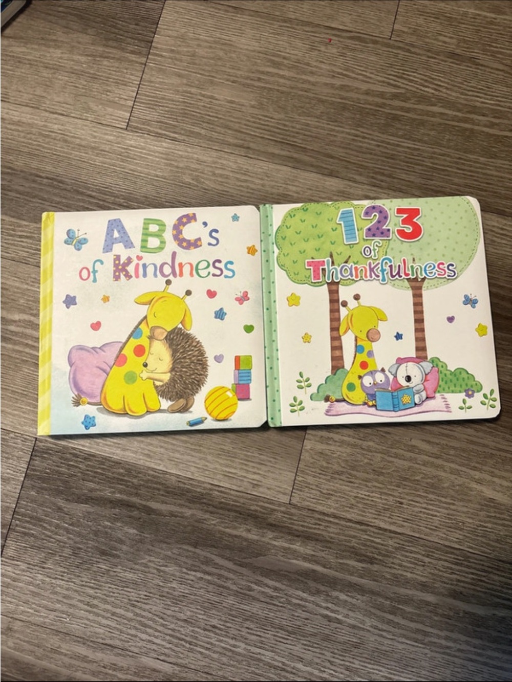 ABC's of Kindness & 123 of Thankfulness Kids Board Book Set - Yellow